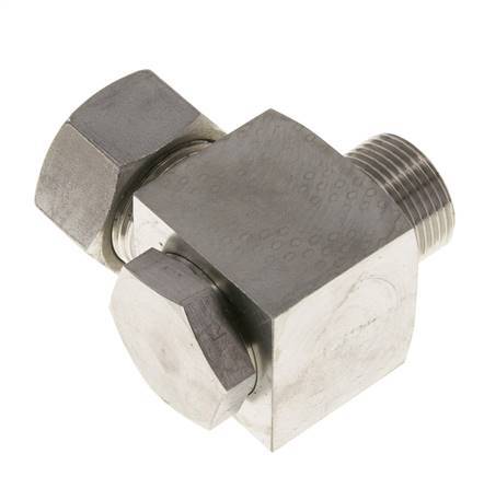 22L & G3/4'' Stainless Steel Swivel Joint Cutting Fitting with Male Threads 160 bar Rotatable ISO 8434-1
