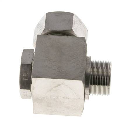 22L & G3/4'' Stainless Steel Swivel Joint Cutting Fitting with Male Threads 160 bar Rotatable ISO 8434-1