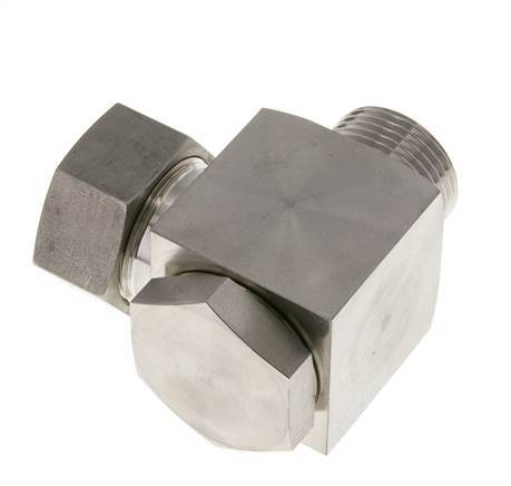 28L & G1'' Stainless Steel Swivel Joint Cutting Fitting with Male Threads 160 bar Rotatable ISO 8434-1