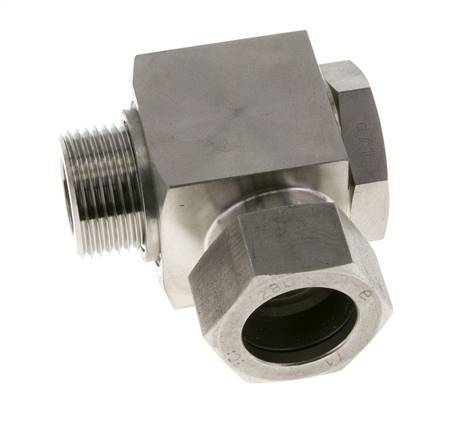 28L & G1'' Stainless Steel Swivel Joint Cutting Fitting with Male Threads 160 bar Rotatable ISO 8434-1