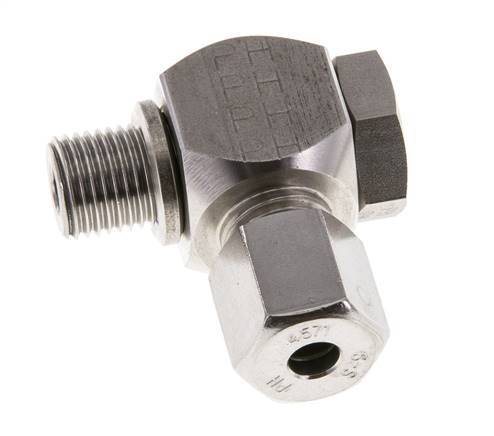 6S & G1/4'' Stainless Steel Swivel Joint Cutting Fitting with Male Threads 400 bar Rotatable ISO 8434-1