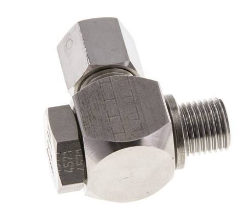 6S & G1/4'' Stainless Steel Swivel Joint Cutting Fitting with Male Threads 400 bar Rotatable ISO 8434-1
