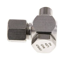 8S & G1/4'' Stainless Steel Swivel Joint Cutting Fitting with Male Threads 400 bar Rotatable ISO 8434-1
