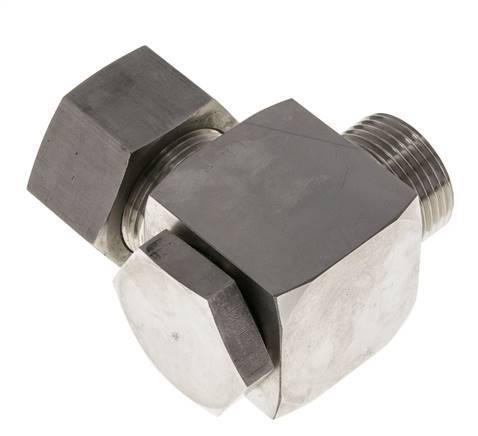 25S & G1'' Stainless Steel Swivel Joint Cutting Fitting with Male Threads 250 bar Rotatable ISO 8434-1