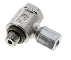 6L & M10x1 Zink plated Steel Swivel Joint Cutting Fitting with Male Threads 315 bar NBRO-ring Rotatable ISO 8434-1