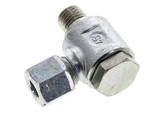 8L & M12x1.5 Zink plated Steel Swivel Joint Cutting Fitting with Male Threads 315 bar NBRO-ring Rotatable ISO 8434-1