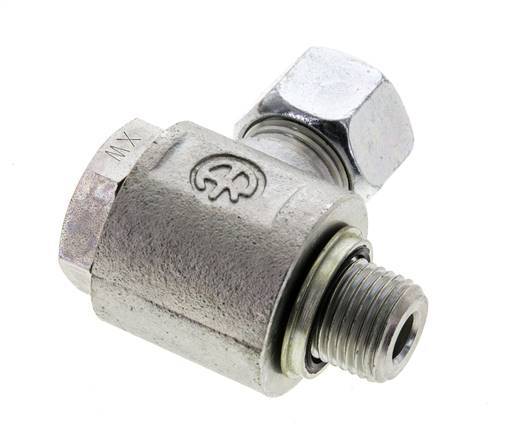 12L & M16x1.5 Zink plated Steel Swivel Joint Cutting Fitting with Male Threads 315 bar NBRO-ring Rotatable ISO 8434-1