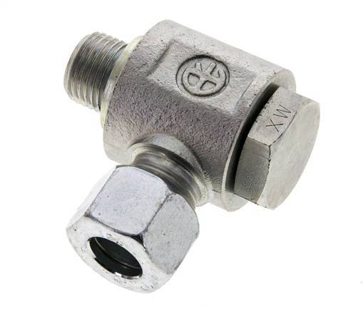 12L & M16x1.5 Zink plated Steel Swivel Joint Cutting Fitting with Male Threads 315 bar NBRO-ring Rotatable ISO 8434-1