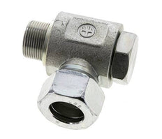 22L & M26x1.5 Zink plated Steel Swivel Joint Cutting Fitting with Male Threads 160 bar NBRO-ring Rotatable ISO 8434-1