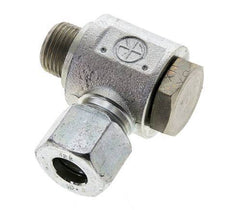 12S & M18x1.5 Zink plated Steel Swivel Joint Cutting Fitting with Male Threads 400 bar NBRO-ring Rotatable ISO 8434-1