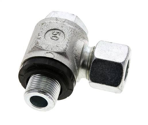 14S & M20x1.5 Zink plated Steel Swivel Joint Cutting Fitting with Male Threads 400 bar NBRO-ring Rotatable ISO 8434-1