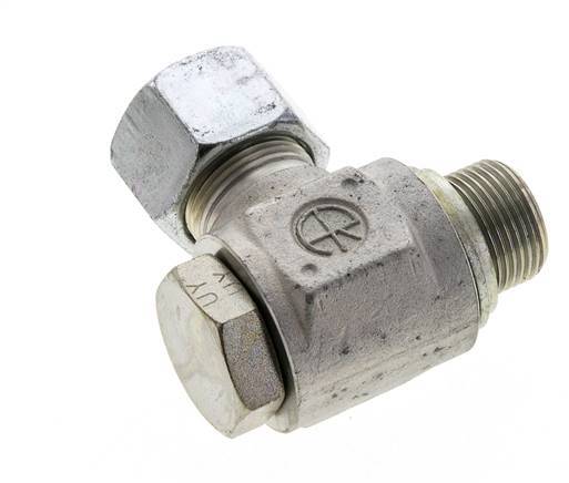 16S & M22x1.5 Zink plated Steel Swivel Joint Cutting Fitting with Male Threads 400 bar NBRO-ring Rotatable ISO 8434-1