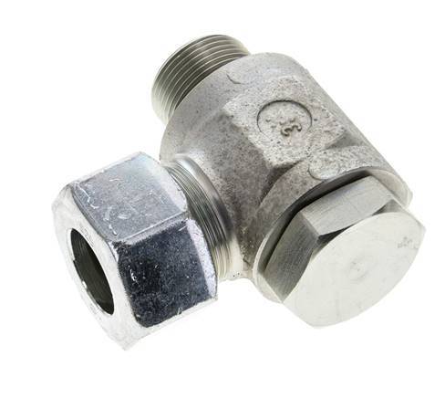 25S & M33x2 Zink plated Steel Swivel Joint Cutting Fitting with Male Threads 250 bar NBRO-ring Rotatable ISO 8434-1