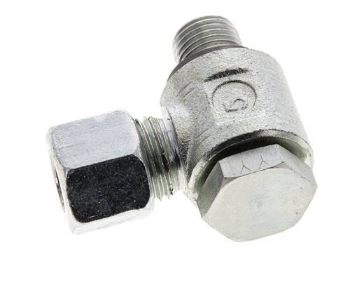 10L & G1/4'' Zink plated Steel Swivel Joint Cutting Fitting with Male Threads 315 bar NBRO-ring Rotatable ISO 8434-1