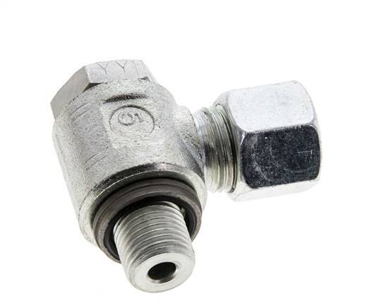 10L & G1/4'' Zink plated Steel Swivel Joint Cutting Fitting with Male Threads 315 bar NBRO-ring Rotatable ISO 8434-1
