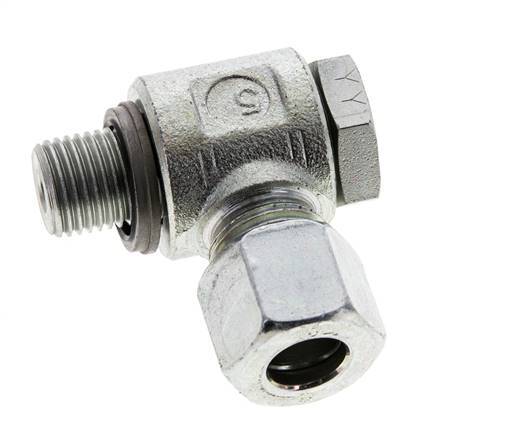 10L & G1/4'' Zink plated Steel Swivel Joint Cutting Fitting with Male Threads 315 bar NBRO-ring Rotatable ISO 8434-1