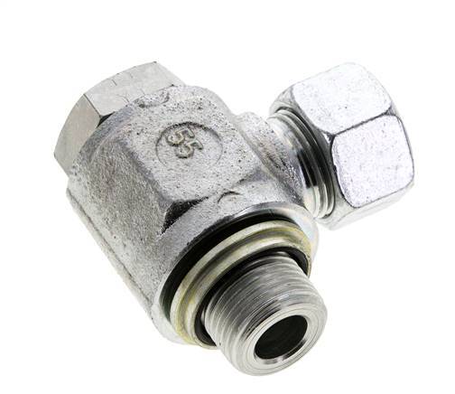 15L & G1/2'' Zink plated Steel Swivel Joint Cutting Fitting with Male Threads 315 bar NBRO-ring Rotatable ISO 8434-1