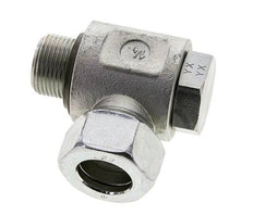 22L & G3/4'' Zink plated Steel Swivel Joint Cutting Fitting with Male Threads 160 bar NBRO-ring Rotatable ISO 8434-1