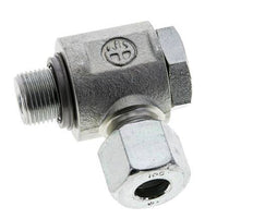 10S & G3/8'' Zink plated Steel Swivel Joint Cutting Fitting with Male Threads 400 bar NBRO-ring Rotatable ISO 8434-1