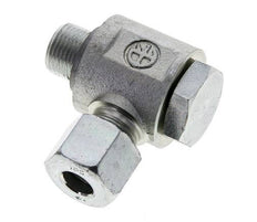 10S & G3/8'' Zink plated Steel Swivel Joint Cutting Fitting with Male Threads 400 bar NBRO-ring Rotatable ISO 8434-1