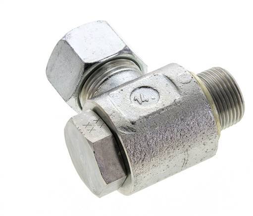 20S & G3/4'' Zink plated Steel Swivel Joint Cutting Fitting with Male Threads 400 bar NBRO-ring Rotatable ISO 8434-1