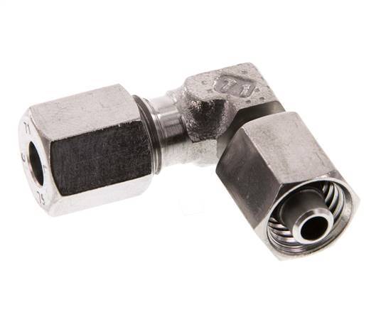 6L Stainless Steel Elbow Cutting Fitting with Swivel 315 bar FKM Adjustable ISO 8434-1