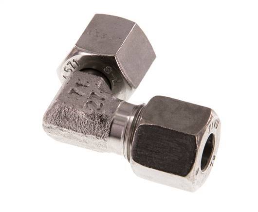 8L Stainless Steel Elbow Cutting Fitting with Swivel 315 bar FKM Adjustable ISO 8434-1