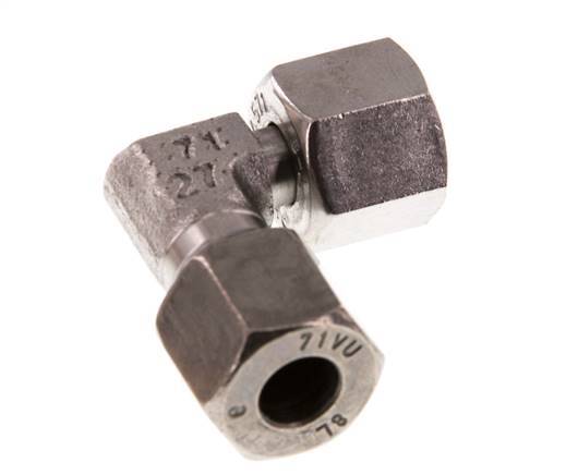 8L Stainless Steel Elbow Cutting Fitting with Swivel 315 bar FKM Adjustable ISO 8434-1