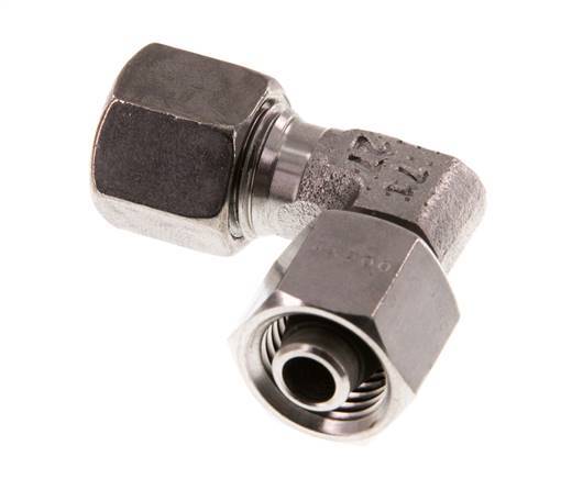8L Stainless Steel Elbow Cutting Fitting with Swivel 315 bar FKM Adjustable ISO 8434-1