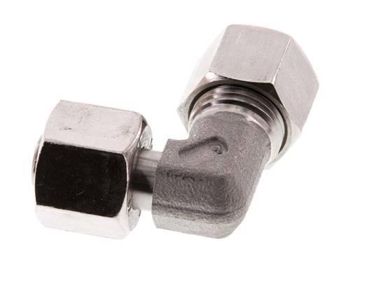 10L Stainless Steel Elbow Cutting Fitting with Swivel 315 bar FKM Adjustable ISO 8434-1