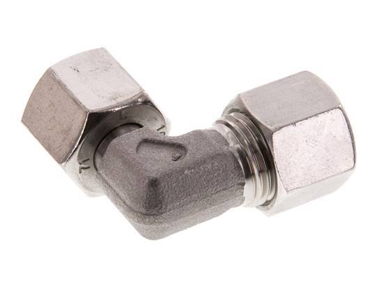 10L Stainless Steel Elbow Cutting Fitting with Swivel 315 bar FKM Adjustable ISO 8434-1