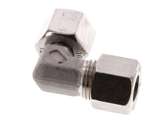 10L Stainless Steel Elbow Cutting Fitting with Swivel 315 bar FKM Adjustable ISO 8434-1