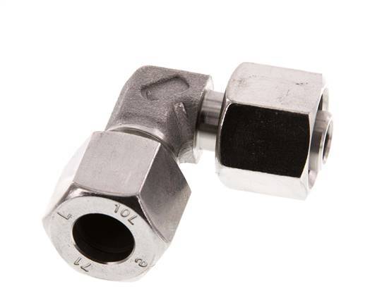 10L Stainless Steel Elbow Cutting Fitting with Swivel 315 bar FKM Adjustable ISO 8434-1