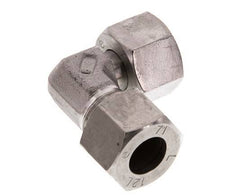 12L Stainless Steel Elbow Cutting Fitting with Swivel 315 bar FKM Adjustable ISO 8434-1