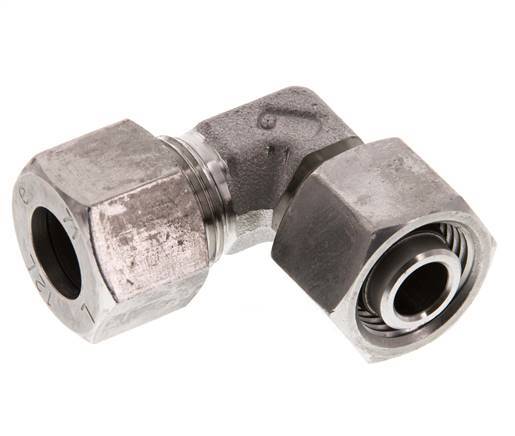 12L Stainless Steel Elbow Cutting Fitting with Swivel 315 bar FKM Adjustable ISO 8434-1