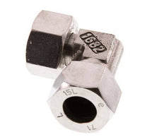 15L Stainless Steel Elbow Cutting Fitting with Swivel 315 bar FKM Adjustable ISO 8434-1