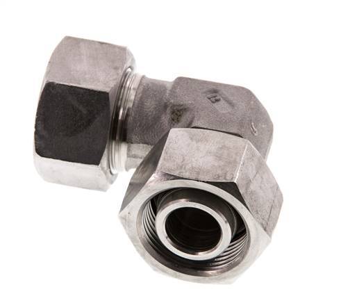 18L Stainless Steel Elbow Cutting Fitting with Swivel 315 bar FKM Adjustable ISO 8434-1