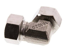 22L Stainless Steel Elbow Cutting Fitting with Swivel 160 bar FKM Adjustable ISO 8434-1