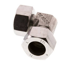 22L Stainless Steel Elbow Cutting Fitting with Swivel 160 bar FKM Adjustable ISO 8434-1