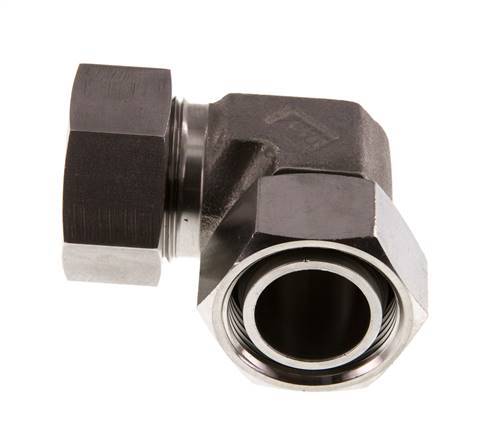 28L Stainless Steel Elbow Cutting Fitting with Swivel 160 bar FKM Adjustable ISO 8434-1