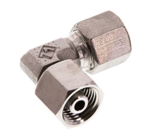 8S Stainless Steel Elbow Cutting Fitting with Swivel 630 bar FKM Adjustable ISO 8434-1
