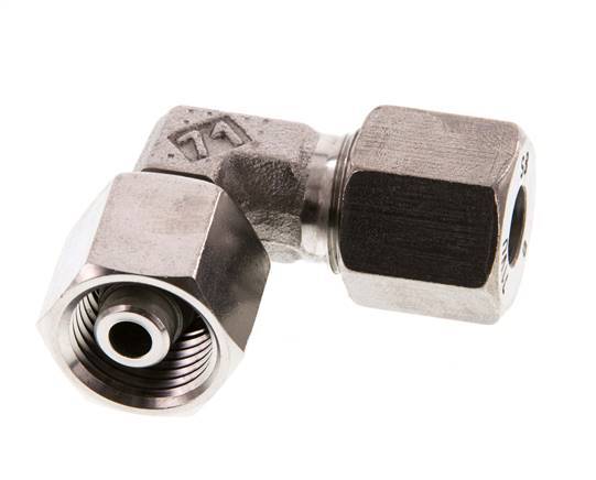 8S Stainless Steel Elbow Cutting Fitting with Swivel 630 bar FKM Adjustable ISO 8434-1