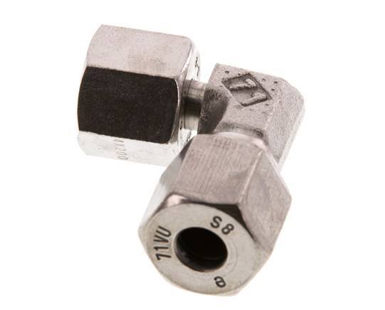 8S Stainless Steel Elbow Cutting Fitting with Swivel 630 bar FKM Adjustable ISO 8434-1