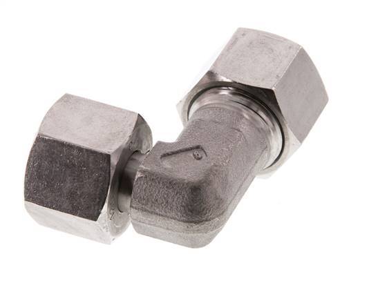 12S Stainless Steel Elbow Cutting Fitting with Swivel 630 bar FKM Adjustable ISO 8434-1