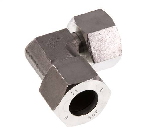 20S Stainless Steel Elbow Cutting Fitting with Swivel 400 bar FKM Adjustable ISO 8434-1
