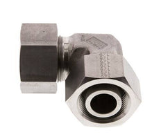 25S Stainless Steel Elbow Cutting Fitting with Swivel 400 bar FKM Adjustable ISO 8434-1