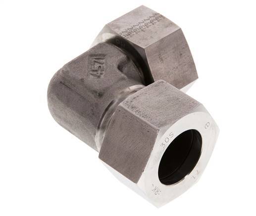 30S Stainless Steel Elbow Cutting Fitting with Swivel 400 bar FKM Adjustable ISO 8434-1