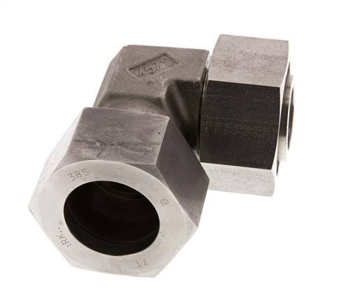 38S Stainless Steel Elbow Cutting Fitting with Swivel 315 bar FKM Adjustable ISO 8434-1