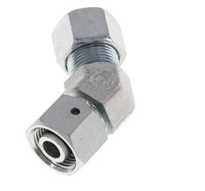 12S Zink plated Steel 45deg Elbow Cutting Fitting with Swivel 630 bar NBR O-ring Sealing Cone Adjustable ISO 8434-1