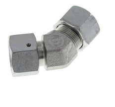 16S Zink plated Steel 45deg Elbow Cutting Fitting with Swivel 400 bar NBR O-ring Sealing Cone Adjustable ISO 8434-1